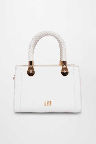Off White Regular Textured Sling Bag, , image 1